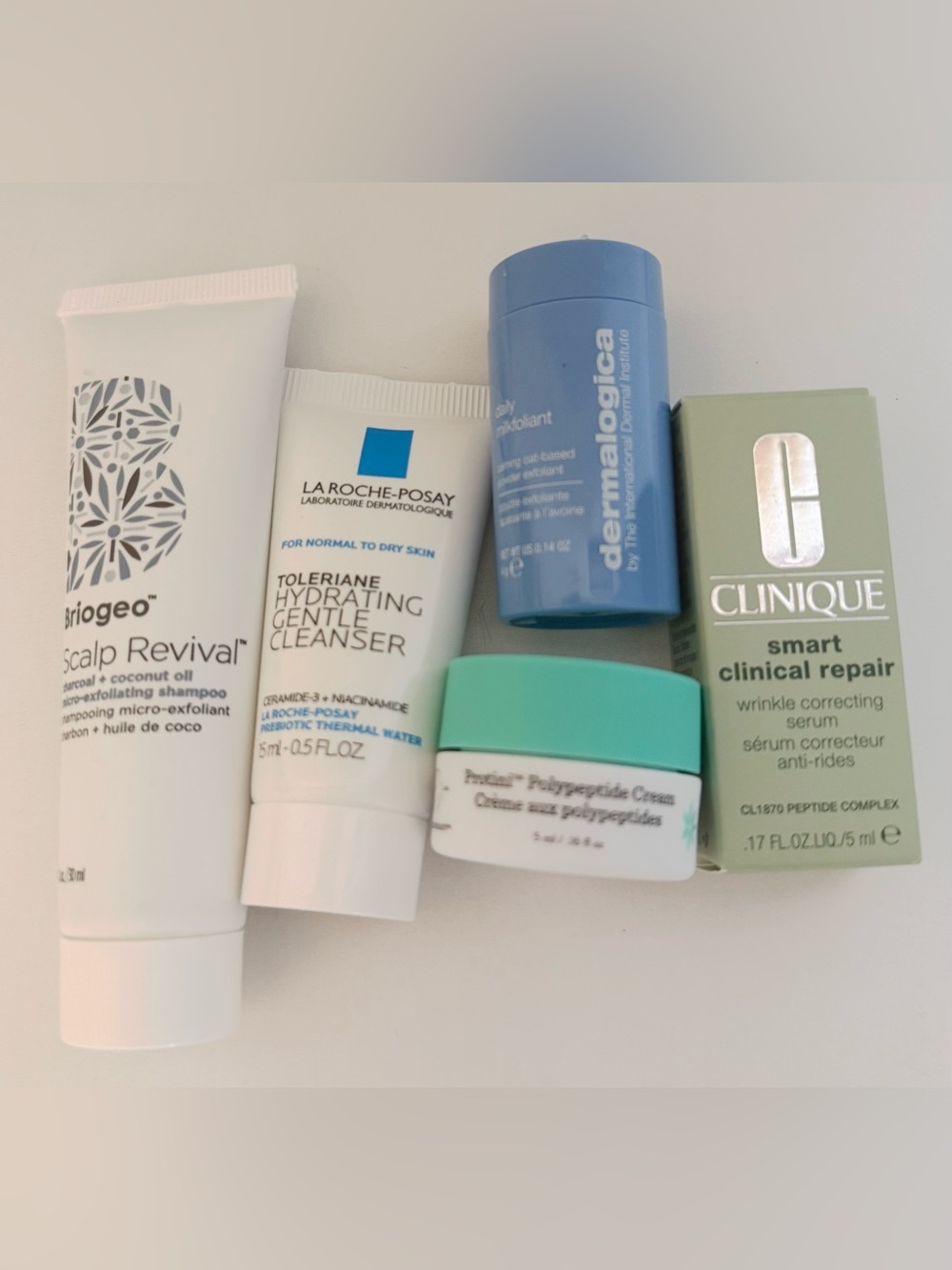NEW bundle of mini skincare products - clinique, drunk elephant, etc
